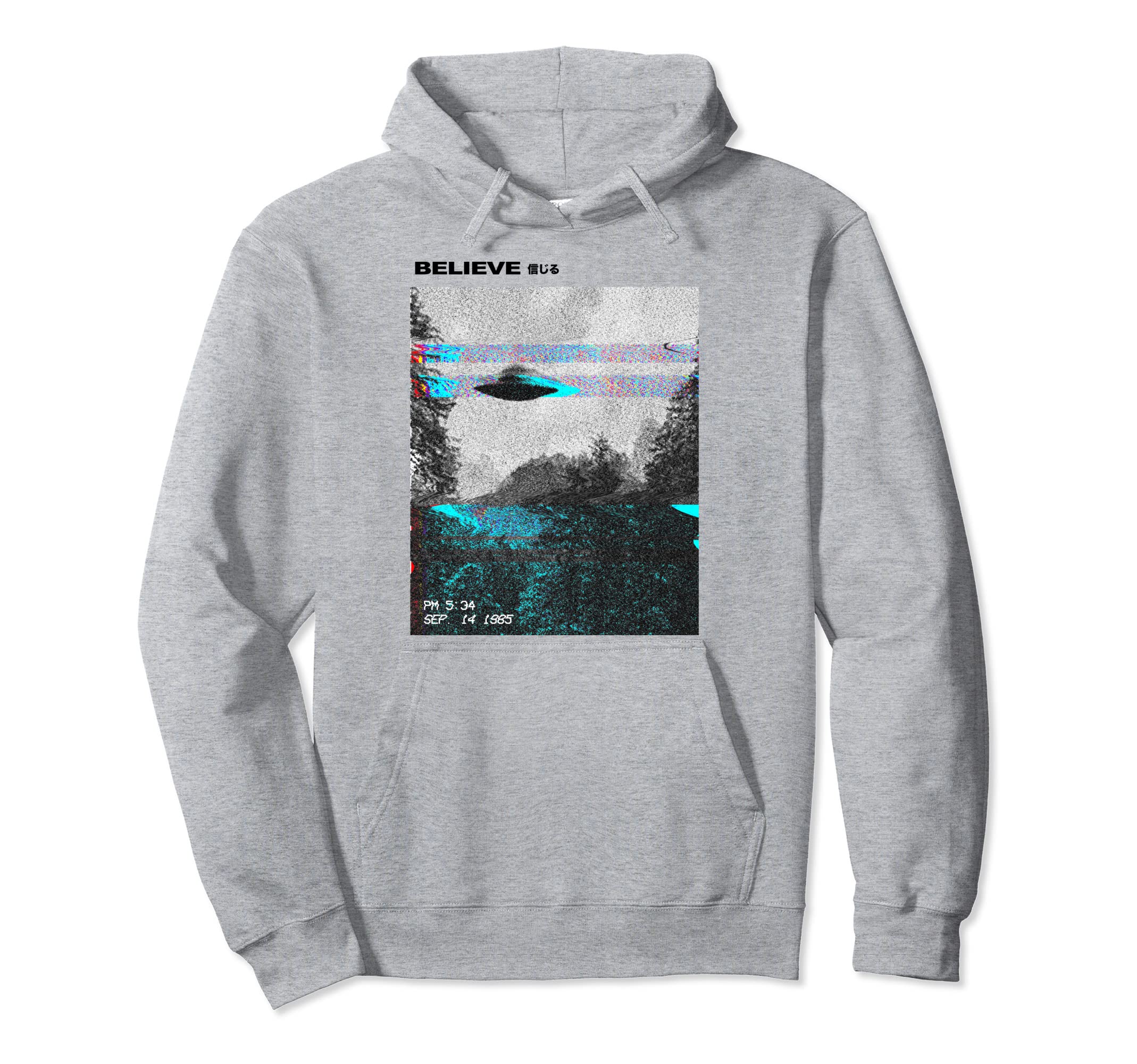 Ufo Vaporwave Aesthetic Japanese 80S Hoodie - Trendy Graphic for Adults - T-Shirt, Sweatshirt, Hoodie