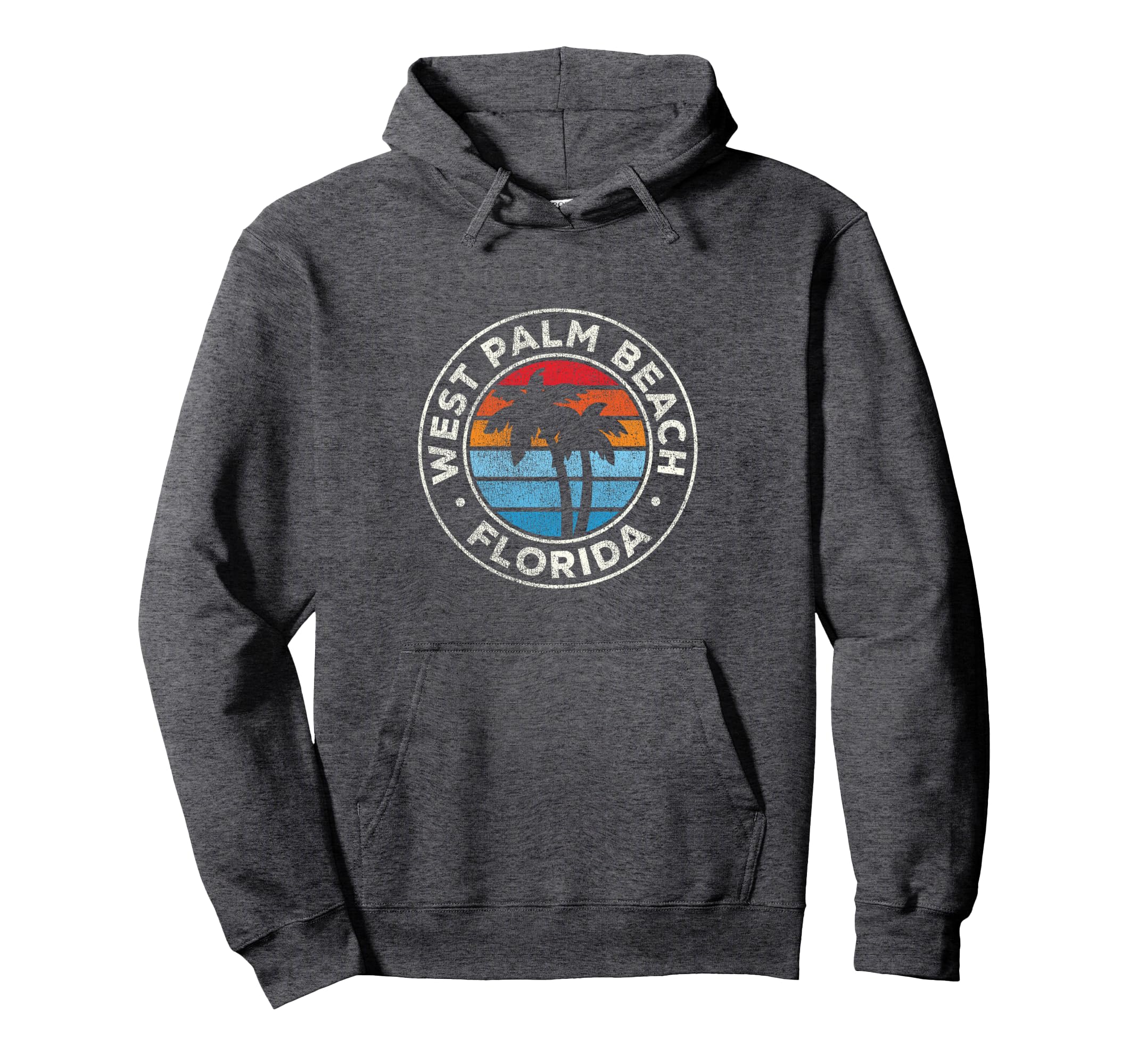 West Palm Beach Florida Fl 70S Hoodie - Graphic Print for Adults - T-Shirt, Sweatshirt, Hoodie