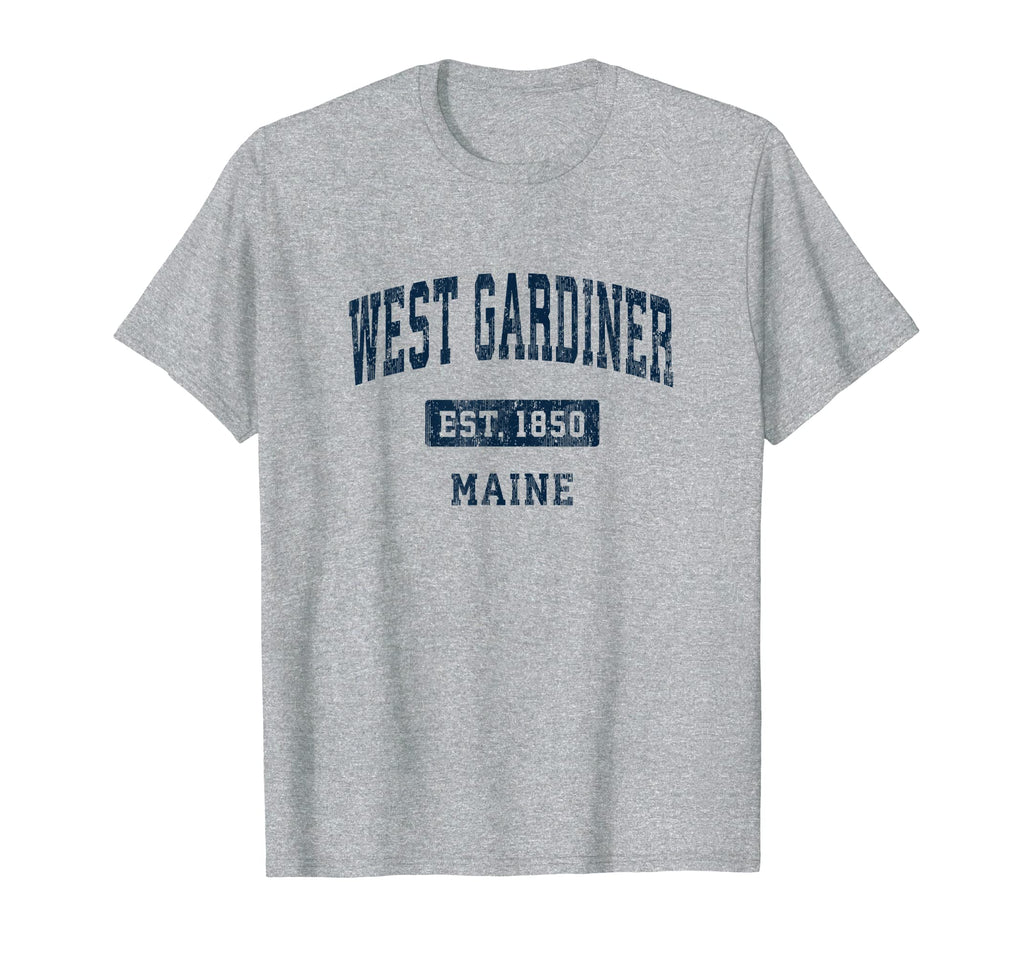 West Gardiner Maine Me Sports T-Shirt - Minimalist Print Men Women - T-Shirt, Sweatshirt, Hoodie