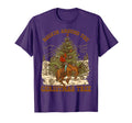 Rockin Around Cowboy Tree Santa Ride Horse T-Shirt - Graphic Print Unisex - T-Shirt, Sweatshirt, Hoodie