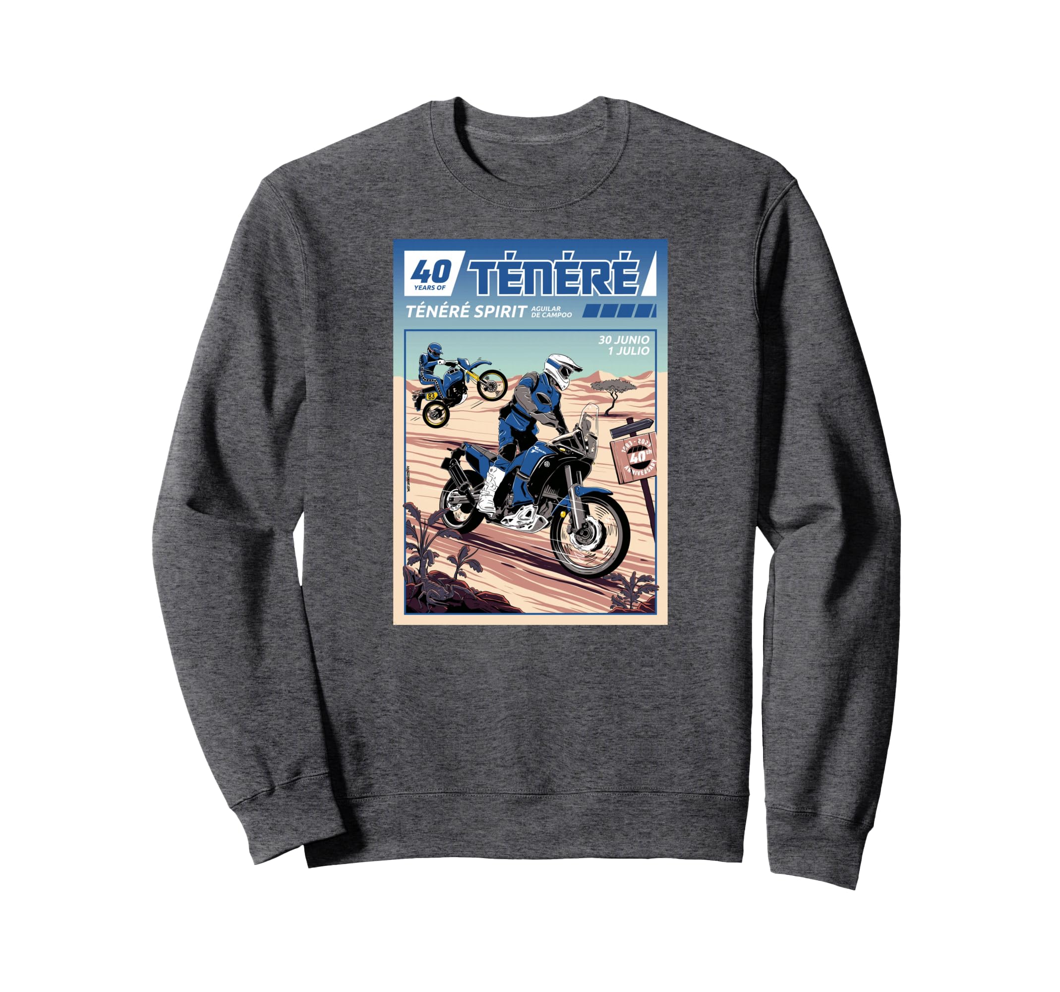 Tenere Adventure Bike Enduro Sweatshirt - Streetwear Style for Adults - T-Shirt, Sweatshirt, Hoodie