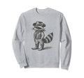 Cowboy Racoon Funny Western 90S Sweatshirt - Aesthetic Graphic Unisex - T-Shirt, Sweatshirt, Hoodie