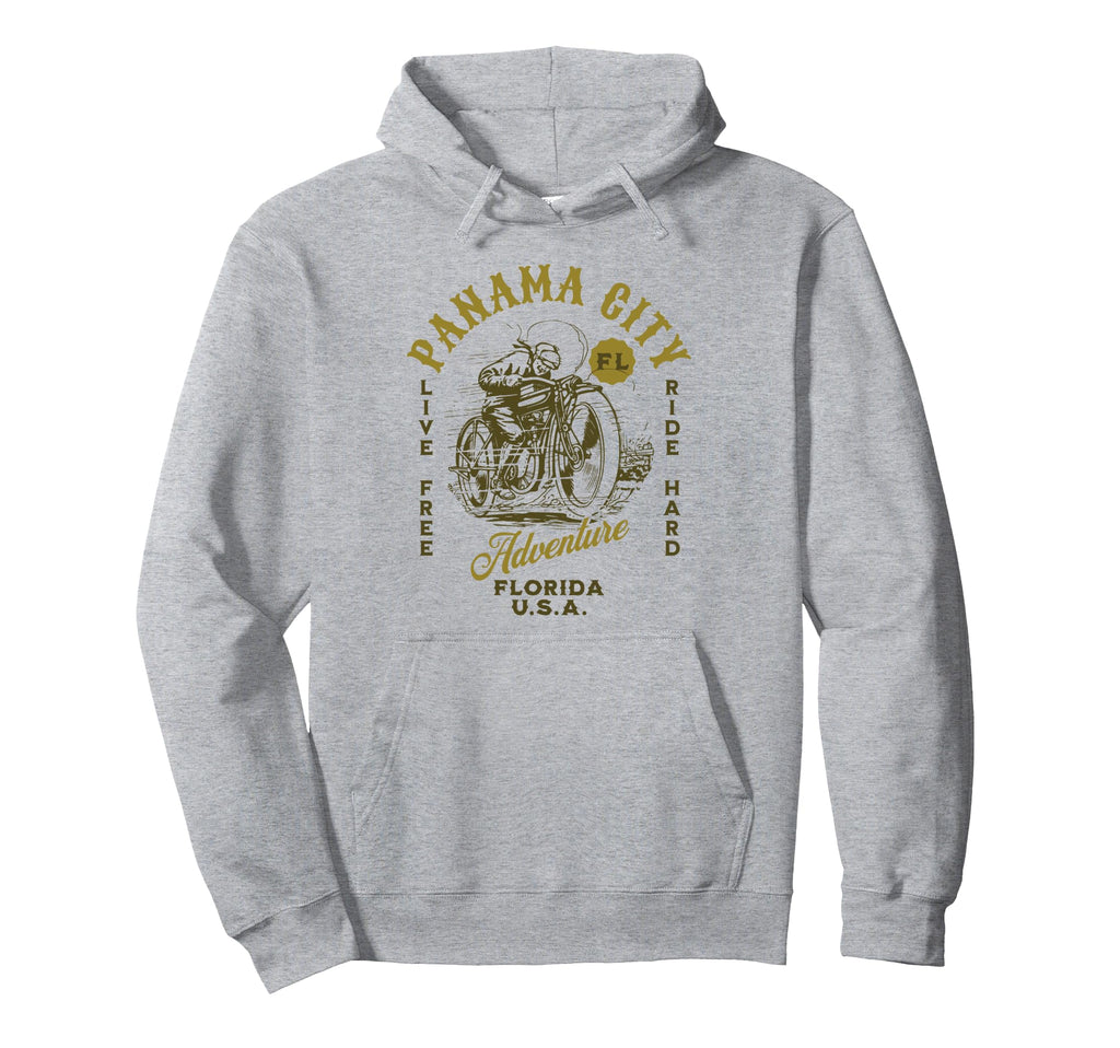 Panama City Florida Usa Motorcycle Ride Hoodie - Streetwear Style Men Women - T-Shirt, Sweatshirt, Hoodie