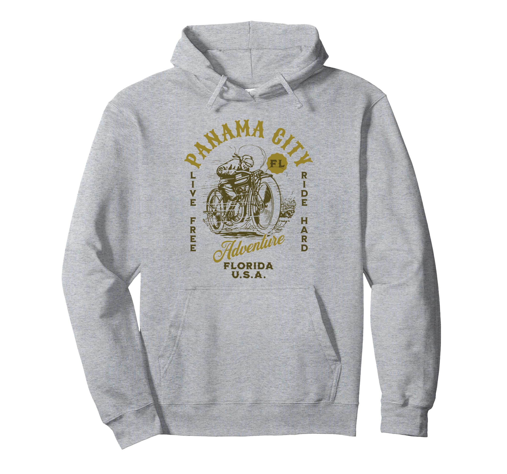 Panama City Florida Usa Motorcycle Ride Hoodie - Streetwear Style Men Women - T-Shirt, Sweatshirt, Hoodie