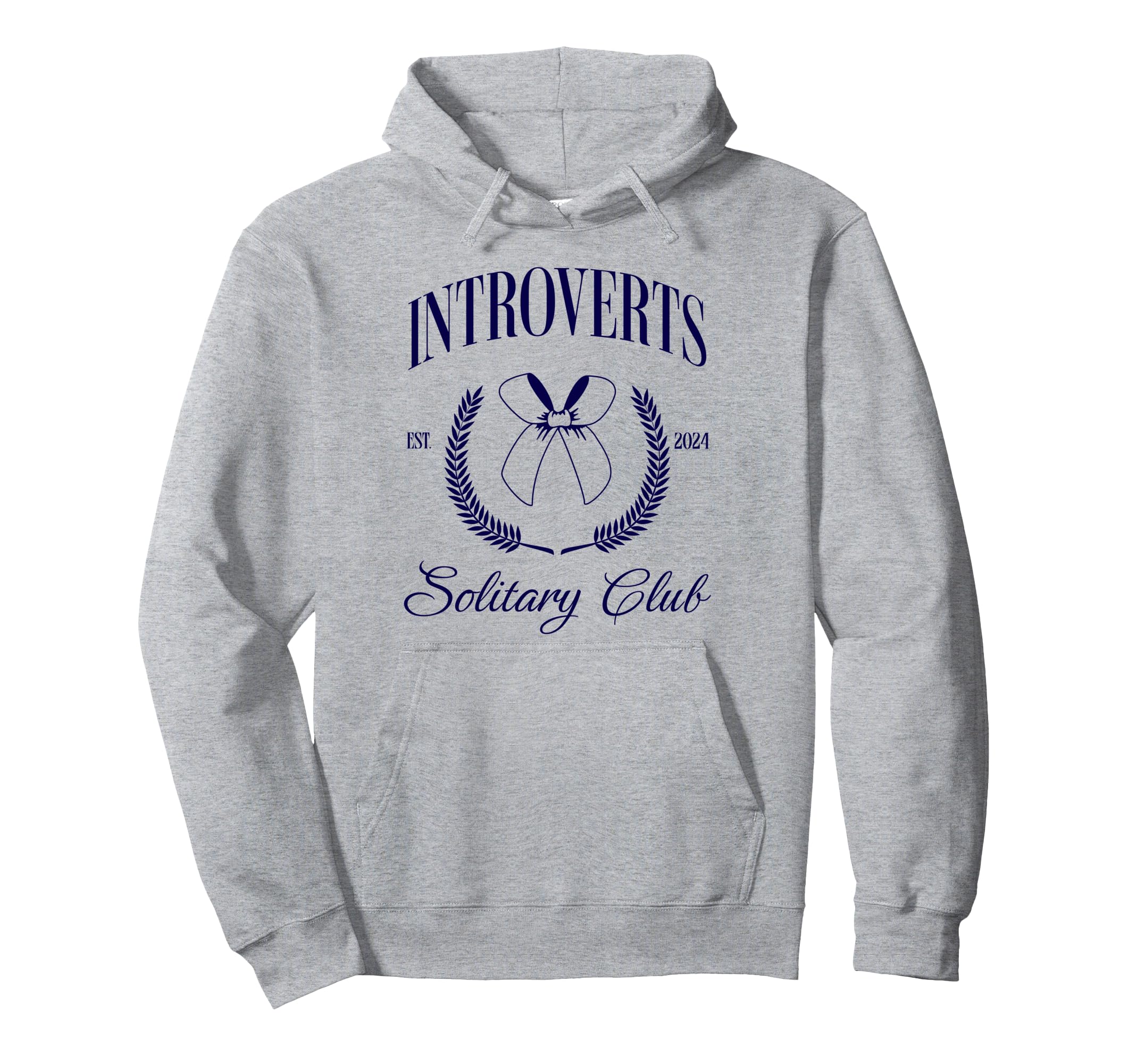 Introvert Social Solitary Club Funy Hoodie - Custom Art Print Men Women - T-Shirt, Sweatshirt, Hoodie