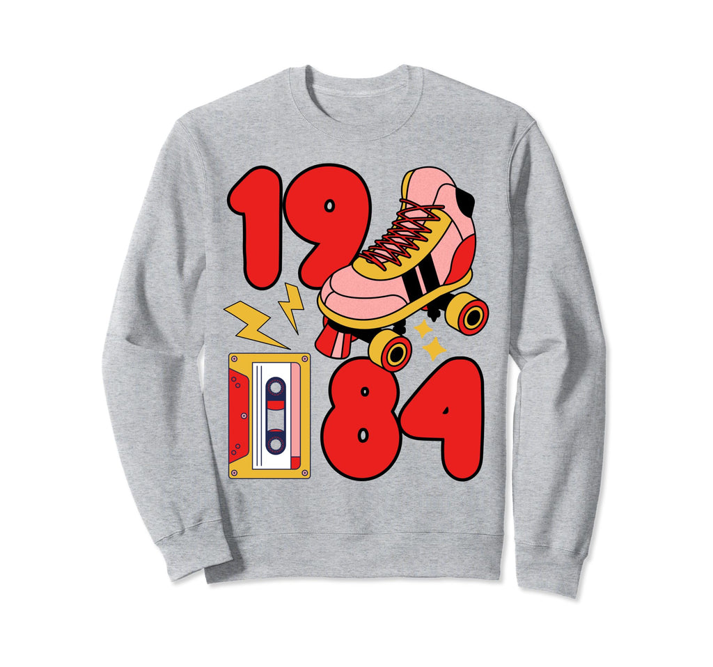 Old School 80S Vibes 1984 Hip Sweatshirt - Fun Novelty Design Men Women - T-Shirt, Sweatshirt, Hoodie