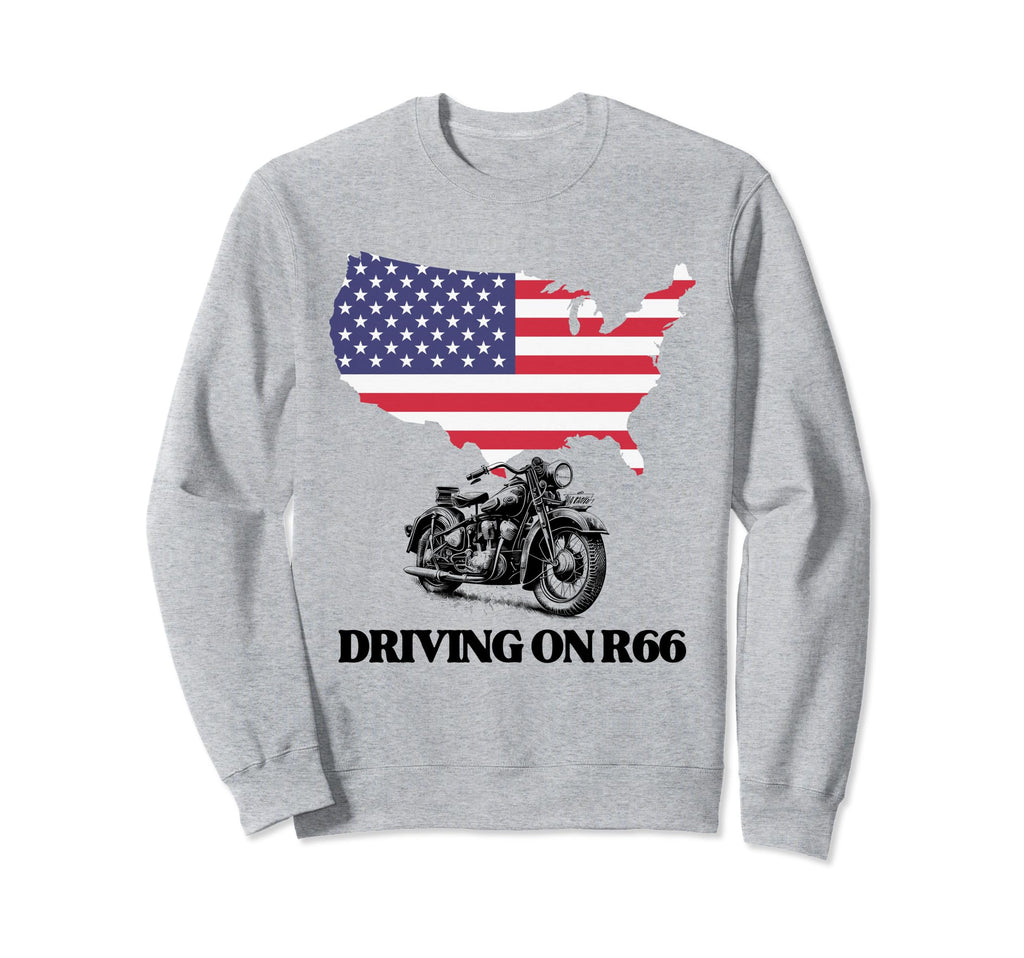 Driving R66 Motorcycle Sweatshirt - Aesthetic Graphic Unisex - T-Shirt, Sweatshirt, Hoodie