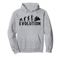 Racer Motorcycle Moto Evolution Funny Hoodie - Streetwear Style Unisex - T-Shirt, Sweatshirt, Hoodie