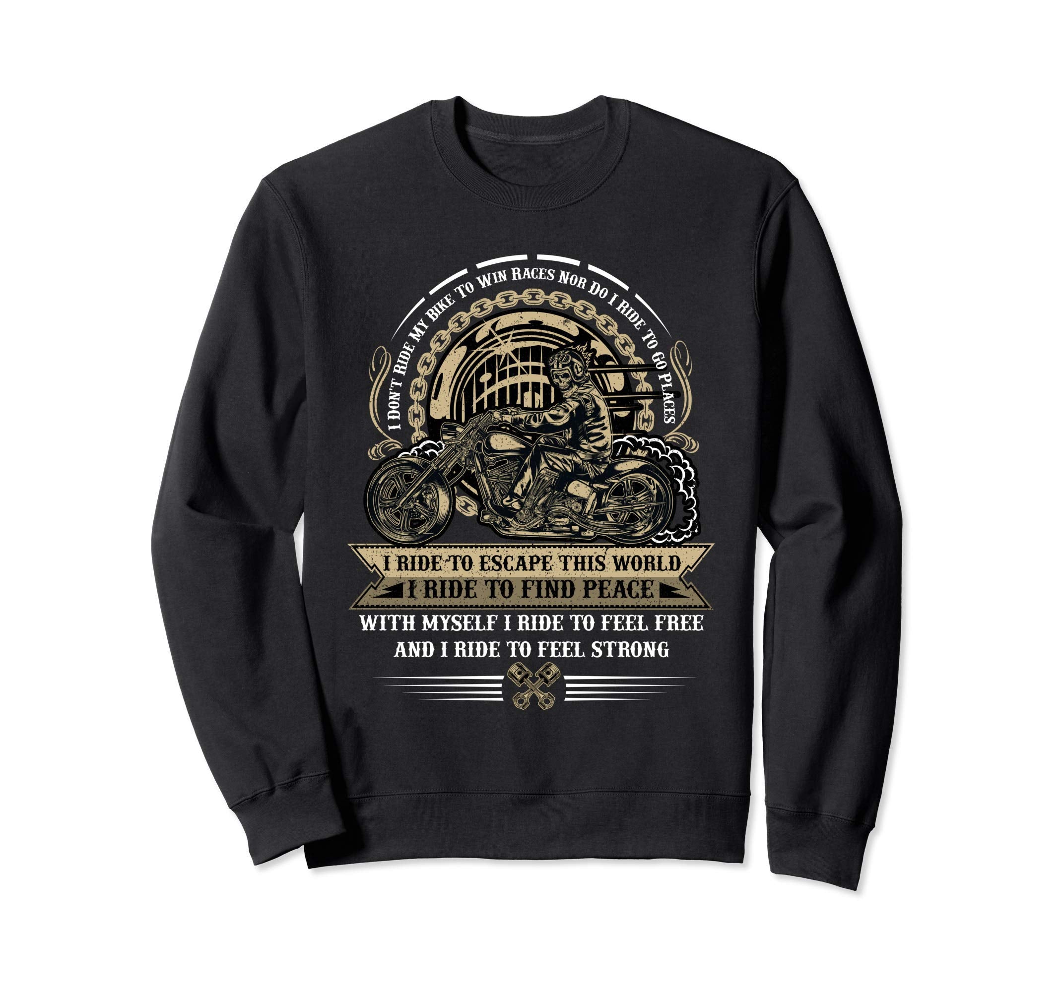 Motorcycle Biker Meme Funny Sweatshirt - Novelty Apparel Men Women - T-Shirt, Sweatshirt, Hoodie