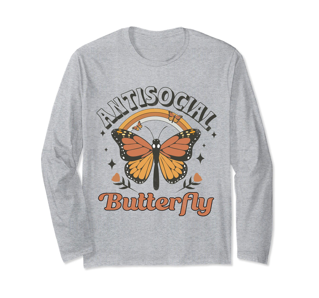 Antisocial Butterfly Funny Introvert T-Shirt - Novelty Apparel Unisex - T-Shirt, Sweatshirt, Hoodie