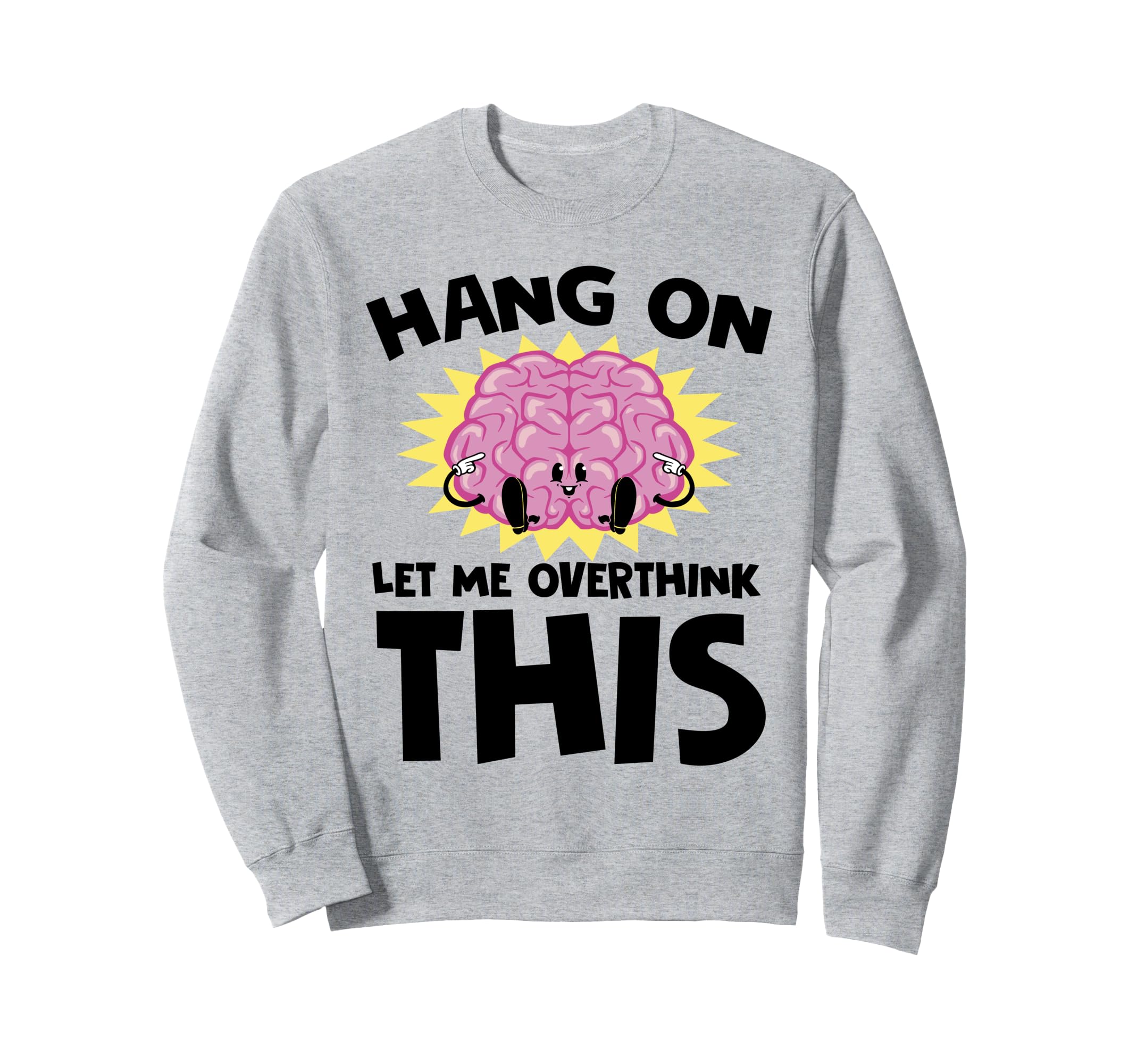 Overthinking Brain Question Mark Sweatshirt - Custom Art Print Unisex - T-Shirt, Sweatshirt, Hoodie