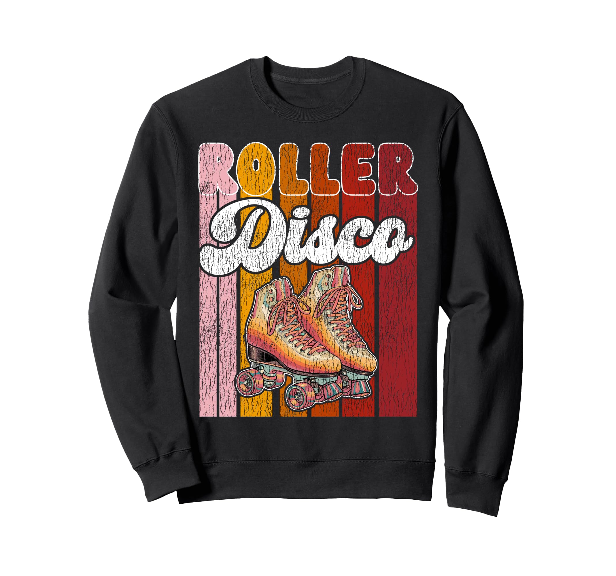 Roller Skating Skate 1970S Roller Sweatshirt - Aesthetic Graphic Unisex - T-Shirt, Sweatshirt, Hoodie