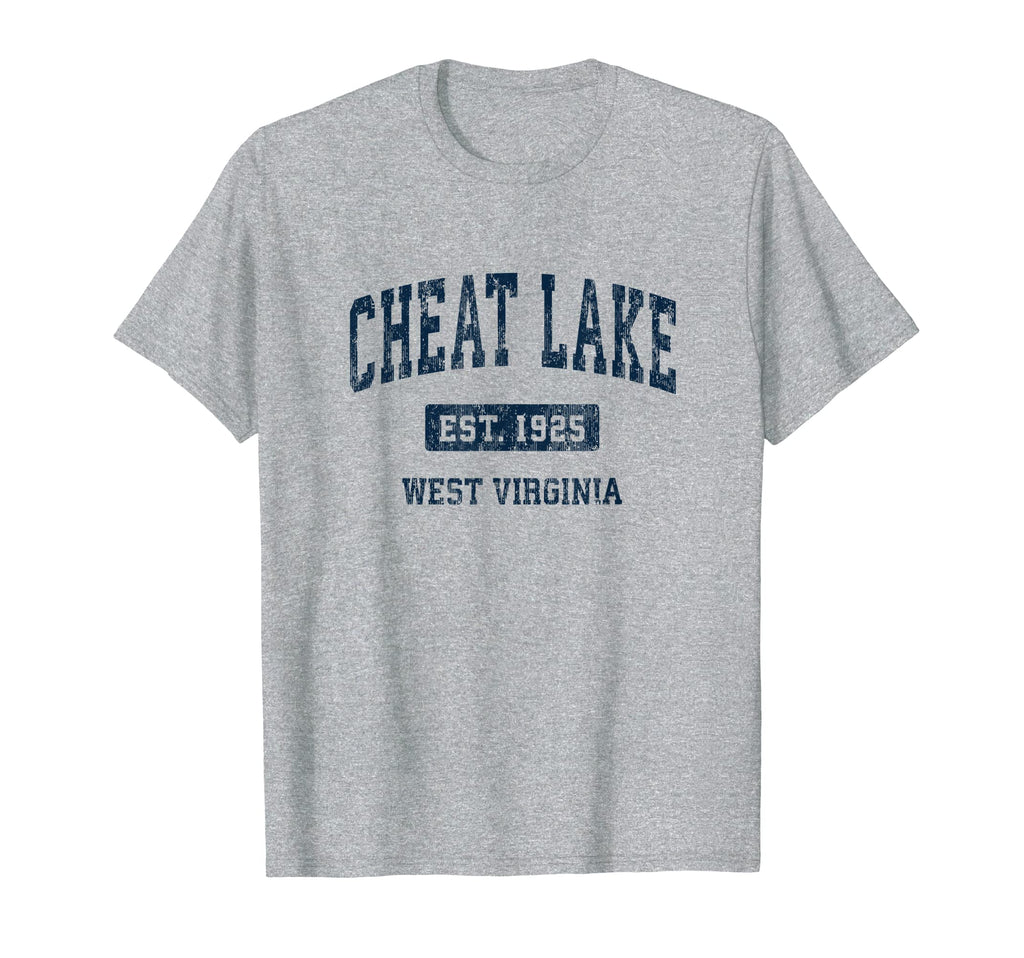 Cheat Lake West Virginia Wv Athletic T-Shirt - Minimalist Print Men Women - T-Shirt, Sweatshirt, Hoodie