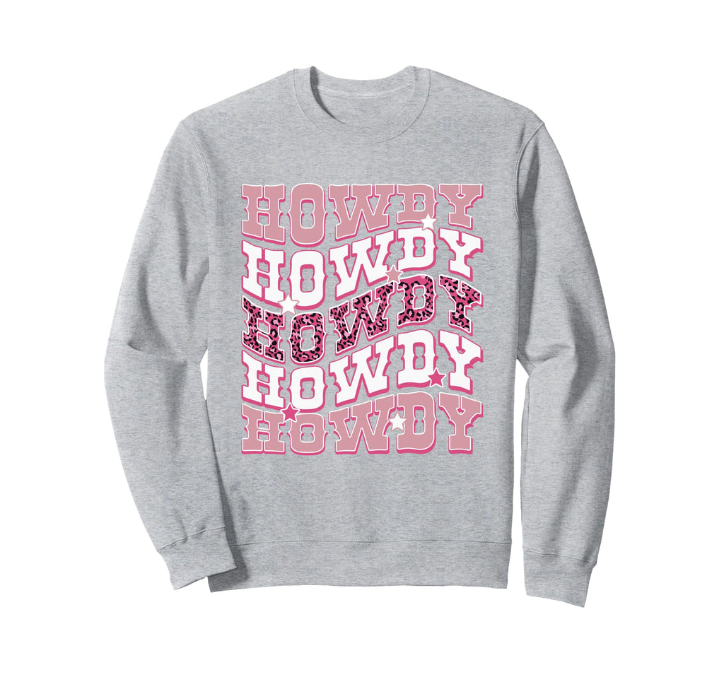 Rodeo Howdy Western Cowboy Hat Preppy Sweatshirt - Unique Graphic Unisex - T-Shirt, Sweatshirt, Hoodie