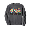 Tie Dye Roller Skating Teen Peace Sweatshirt - Novelty Apparel Men Women - T-Shirt, Sweatshirt, Hoodie
