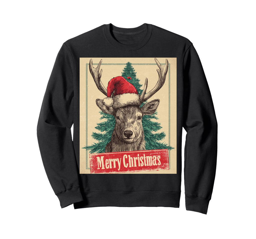 Reindeer Sweatshirt - Fun Novelty Design Unisex - T-Shirt, Sweatshirt, Hoodie