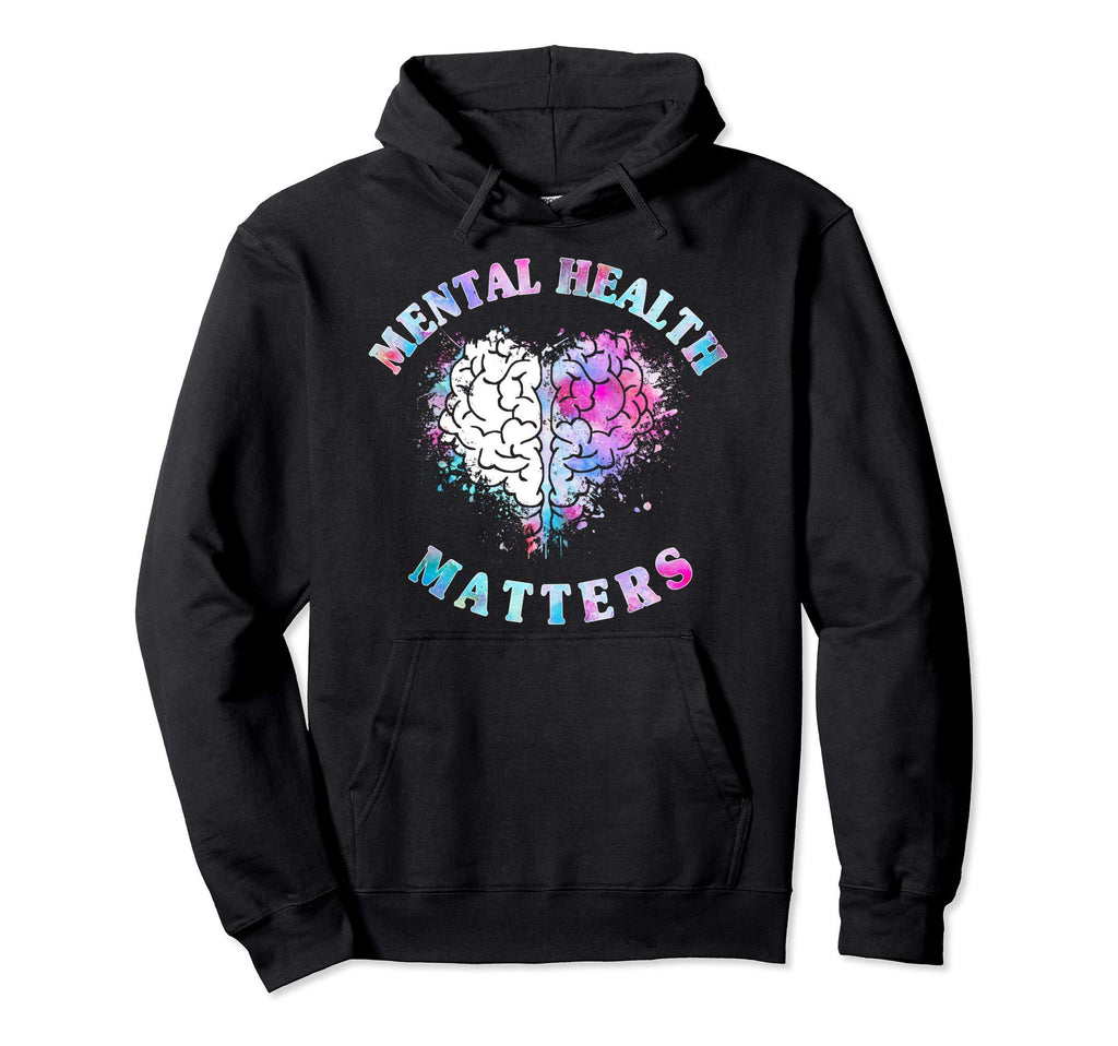 Mental Health Matters Awareness Month Hoodie - Minimalist Print Unisex - T-Shirt, Sweatshirt, Hoodie