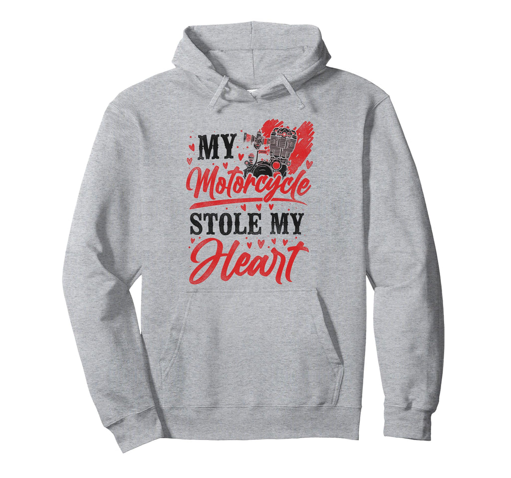 Motorcycle Biker Valentines Day My Hoodie - Trendy Graphic Unisex - T-Shirt, Sweatshirt, Hoodie