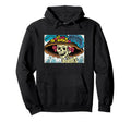 Sugar Skull Lady Floral Sun Hat Pop Art Hoodie - Custom Art Print Unisex - T-Shirt, Sweatshirt, Hoodie