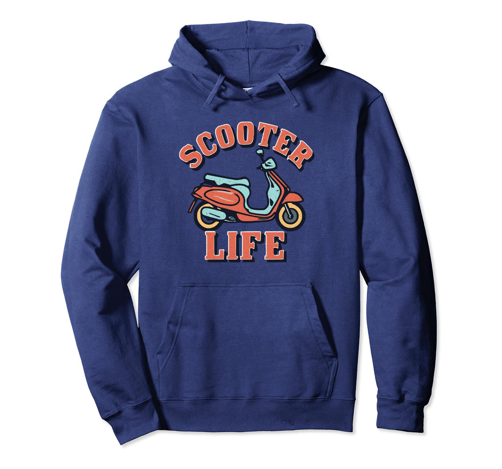 Scooter Life Two Wheels Motorcycle Hoodie - Aesthetic Graphic Unisex - T-Shirt, Sweatshirt, Hoodie