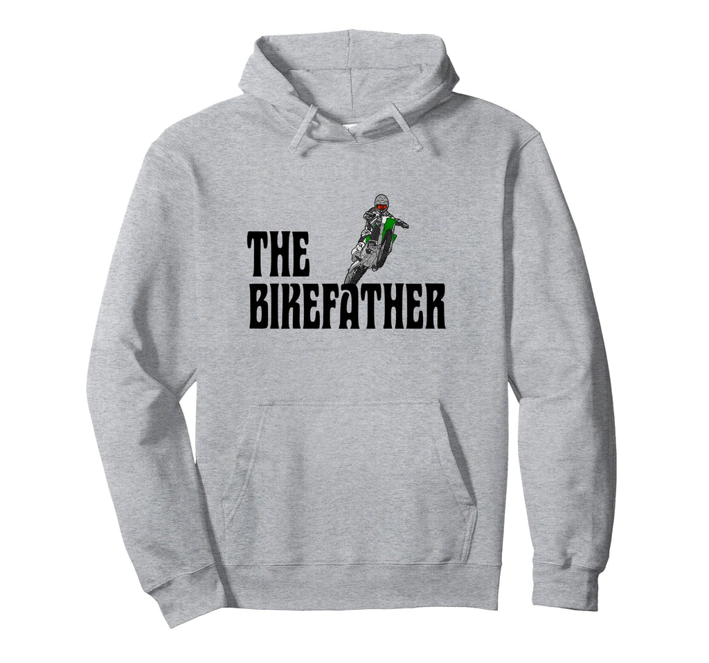 Biker Biker Dad Bikefather Funny Hoodie - Minimalist Print Men Women - T-Shirt, Sweatshirt, Hoodie