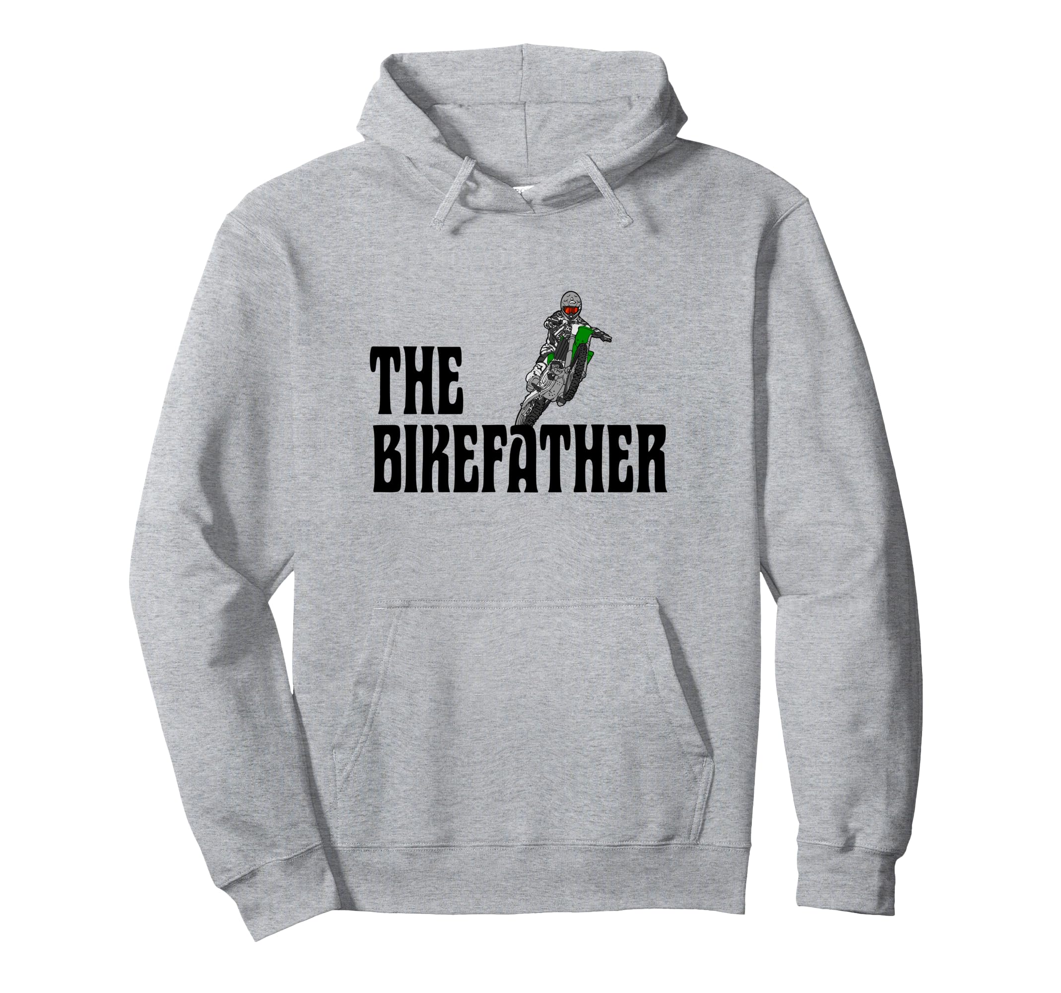 Biker Biker Dad Bikefather Funny Hoodie - Minimalist Print Men Women - T-Shirt, Sweatshirt, Hoodie