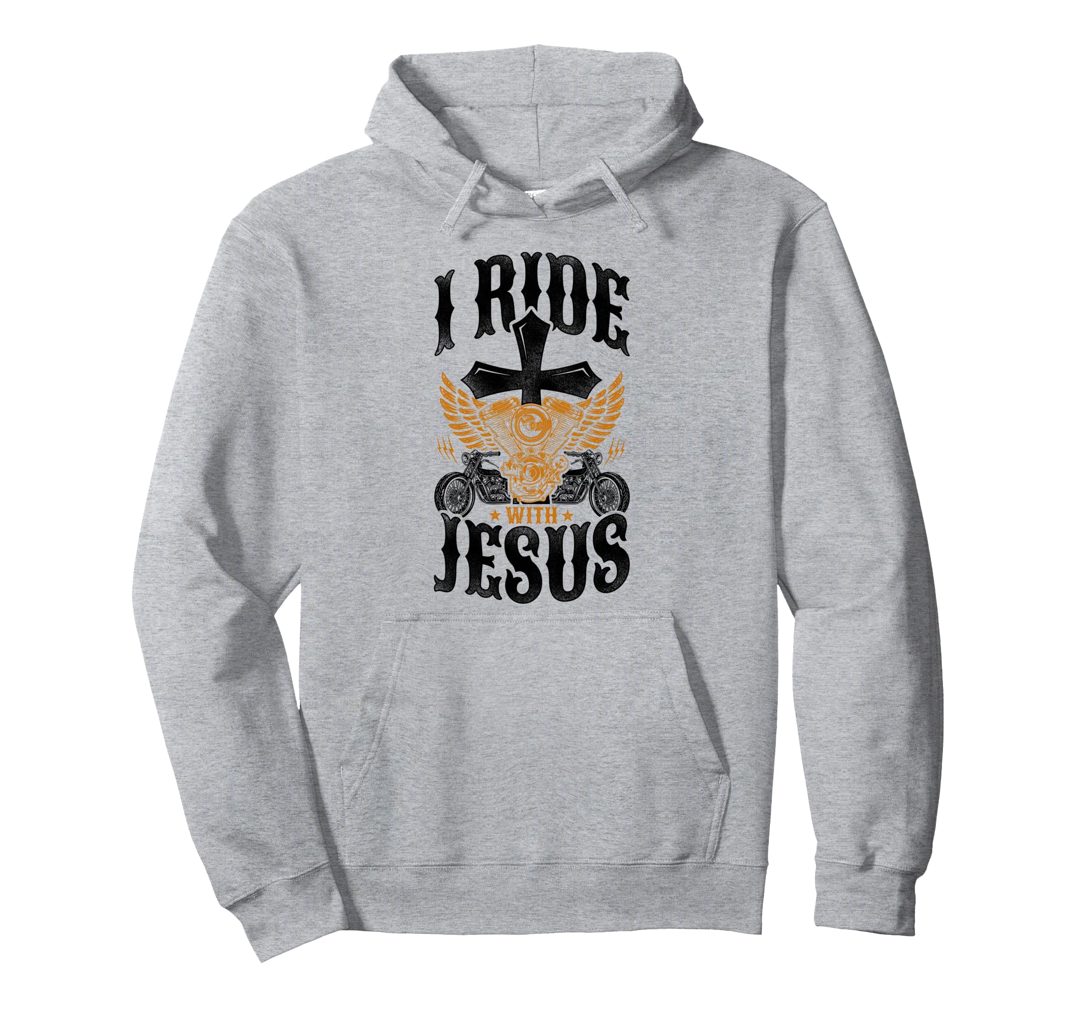 Christian Motorcycle Biker I Ride Hoodie - Aesthetic Graphic Men Women - T-Shirt, Sweatshirt, Hoodie