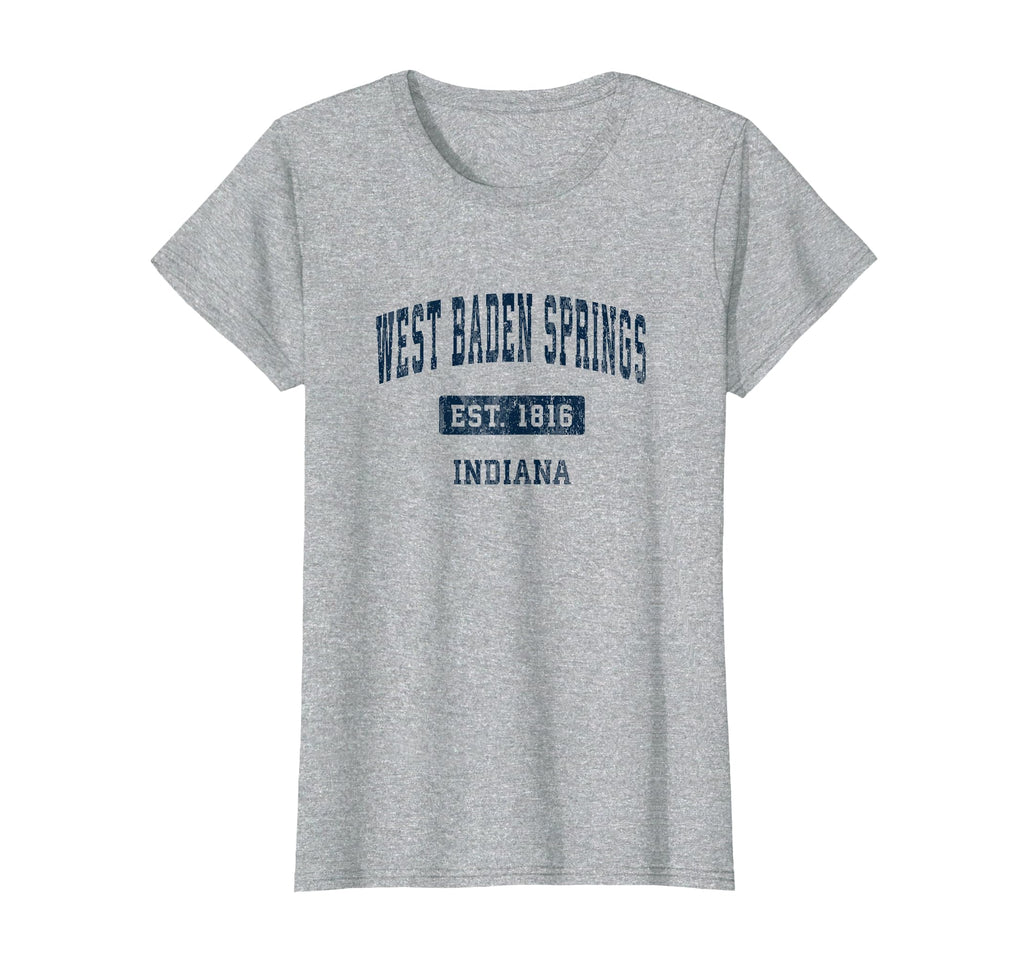 West Baden Springs Indiana Sports T-Shirt - Minimalist Print Unisex - T-Shirt, Sweatshirt, Hoodie
