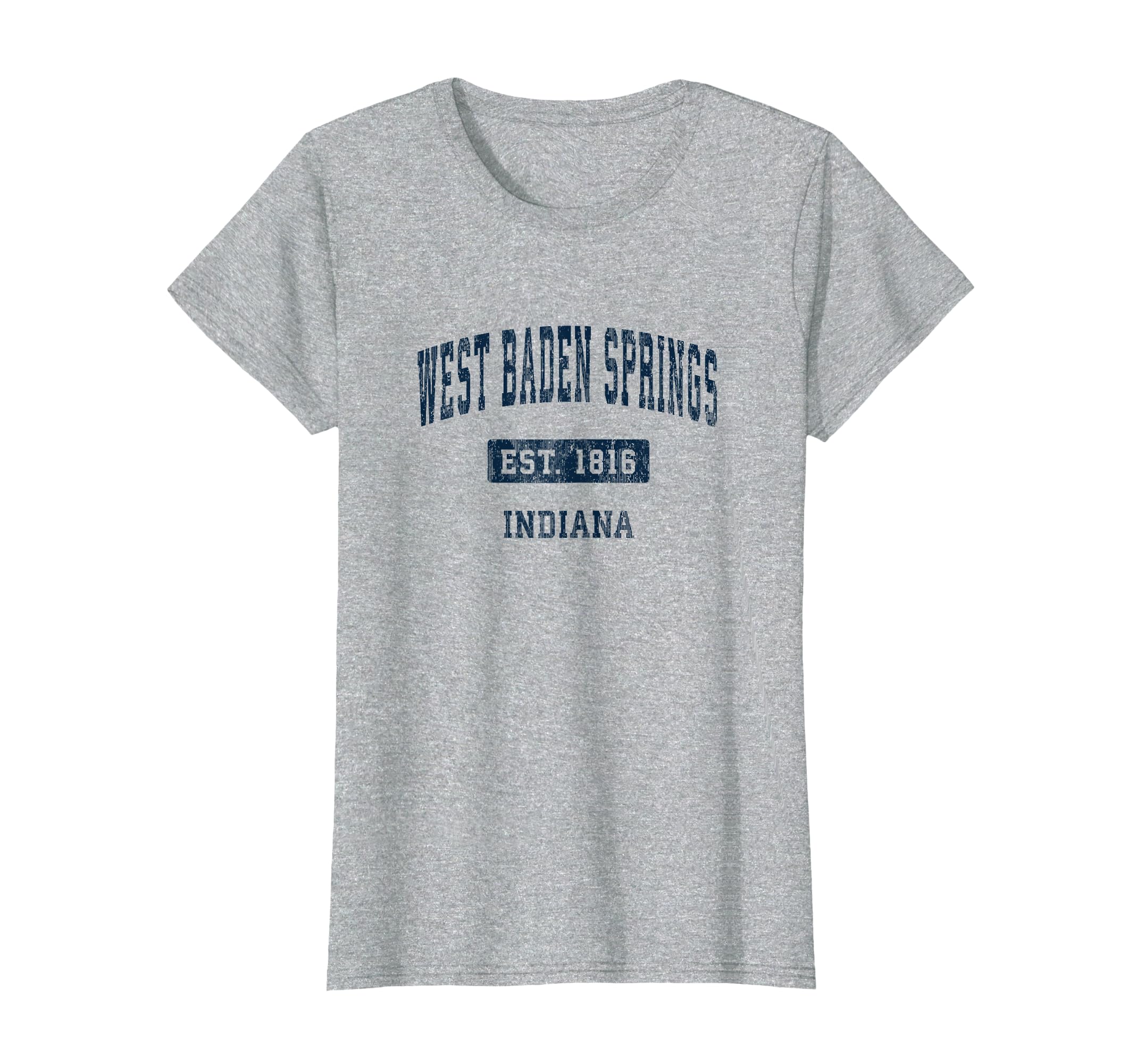 West Baden Springs Indiana Sports T-Shirt - Minimalist Print Unisex - T-Shirt, Sweatshirt, Hoodie