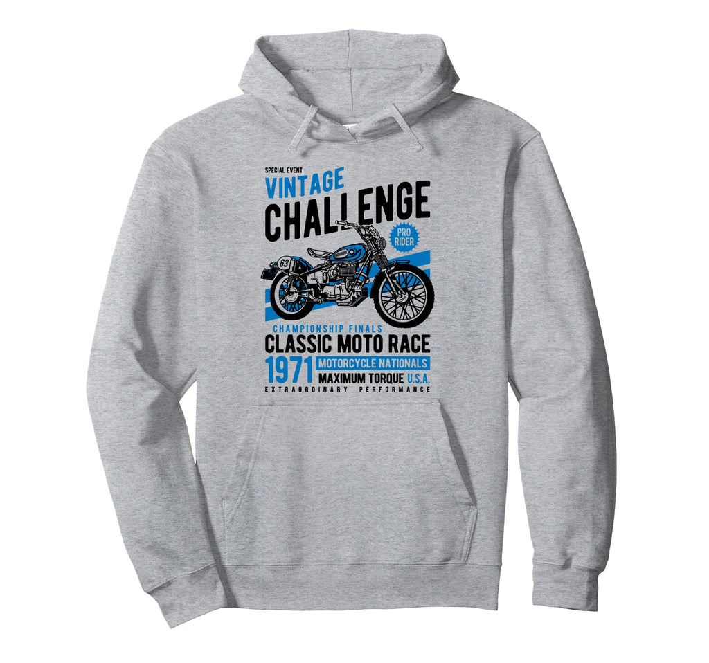 Challenge Motorcycle Race Hoodie - Novelty Apparel Men Women - T-Shirt, Sweatshirt, Hoodie