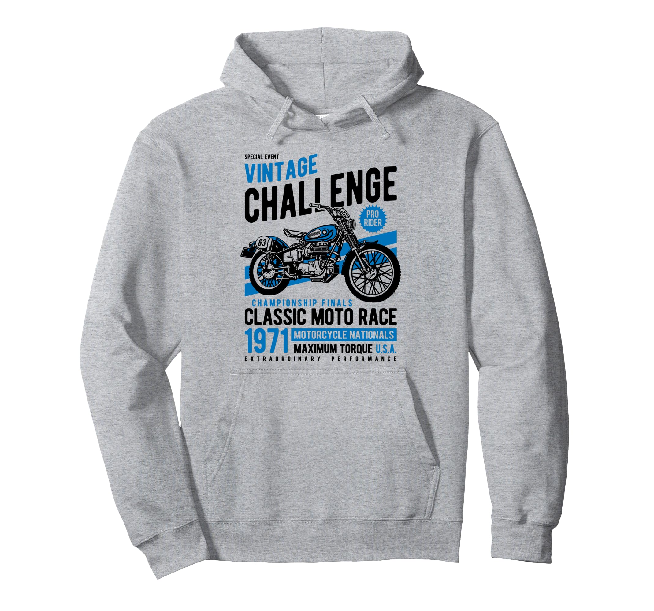 Challenge Motorcycle Race Hoodie - Novelty Apparel Men Women - T-Shirt, Sweatshirt, Hoodie