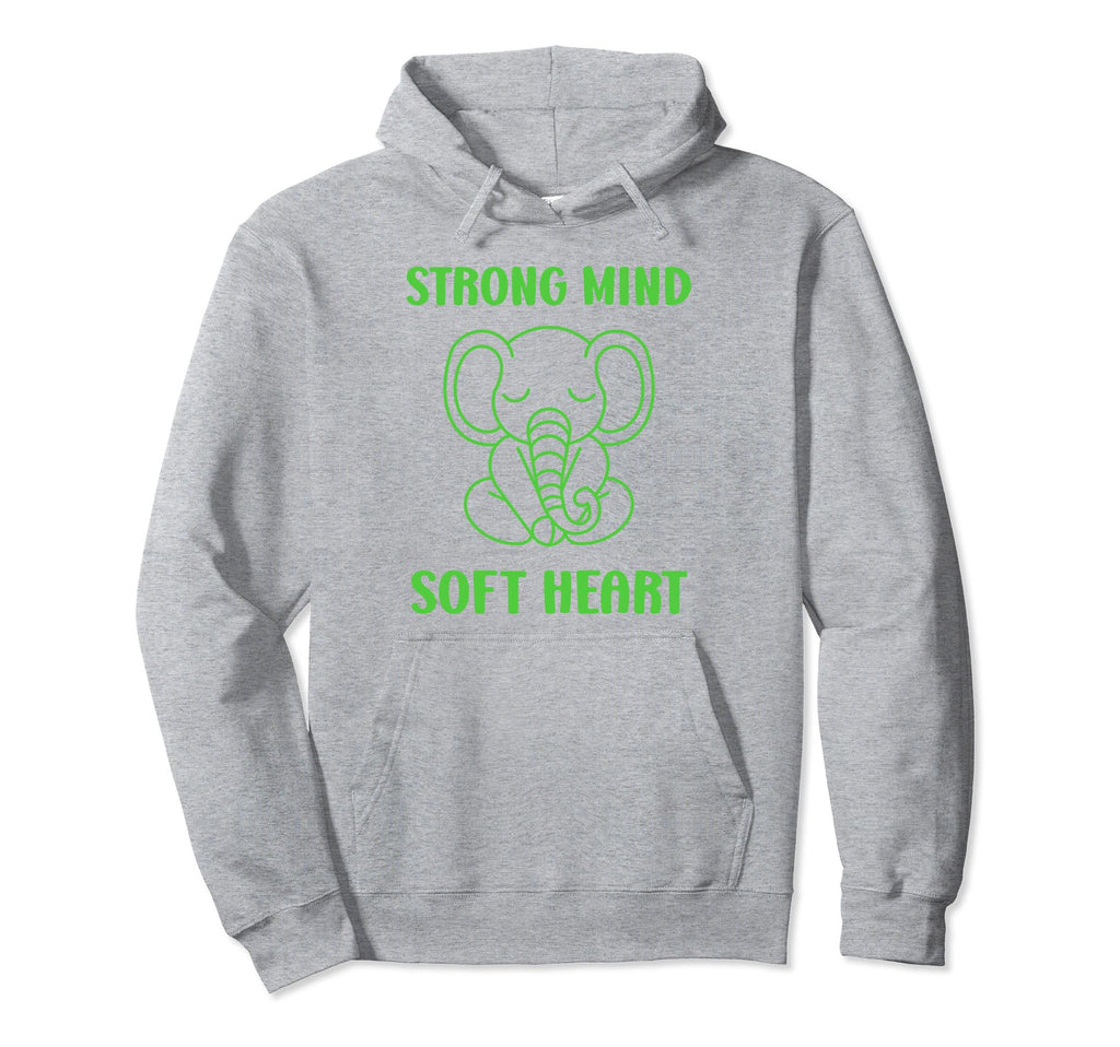 Animal Strong Mind Soft Heart Mental Hoodie - Custom Art Print for Adults - T-Shirt, Sweatshirt, Hoodie