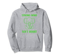 Animal Strong Mind Soft Heart Mental Hoodie - Custom Art Print for Adults - T-Shirt, Sweatshirt, Hoodie