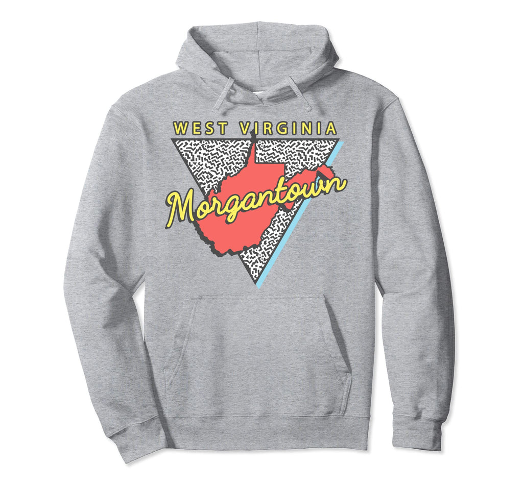 Morgantown West Virginia Wv Triangle Hoodie - Custom Art Print Unisex - T-Shirt, Sweatshirt, Hoodie