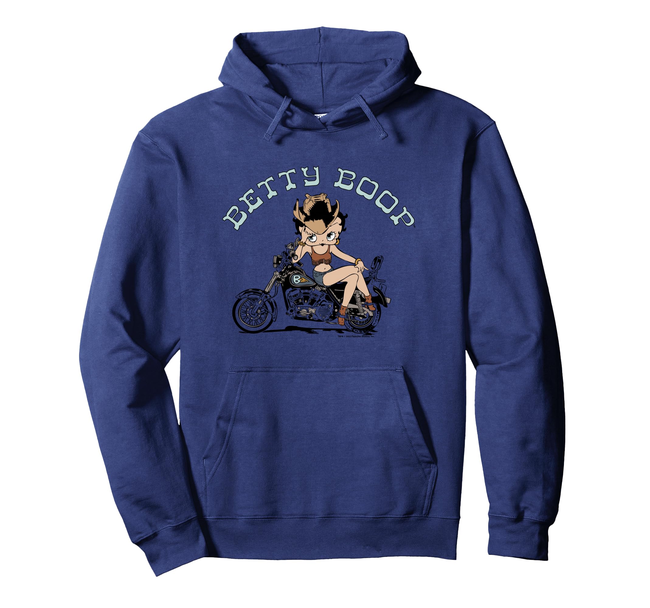 Betty Boop Western Sassy Biker Betty Hoodie - Novelty Apparel Unisex - T-Shirt, Sweatshirt, Hoodie