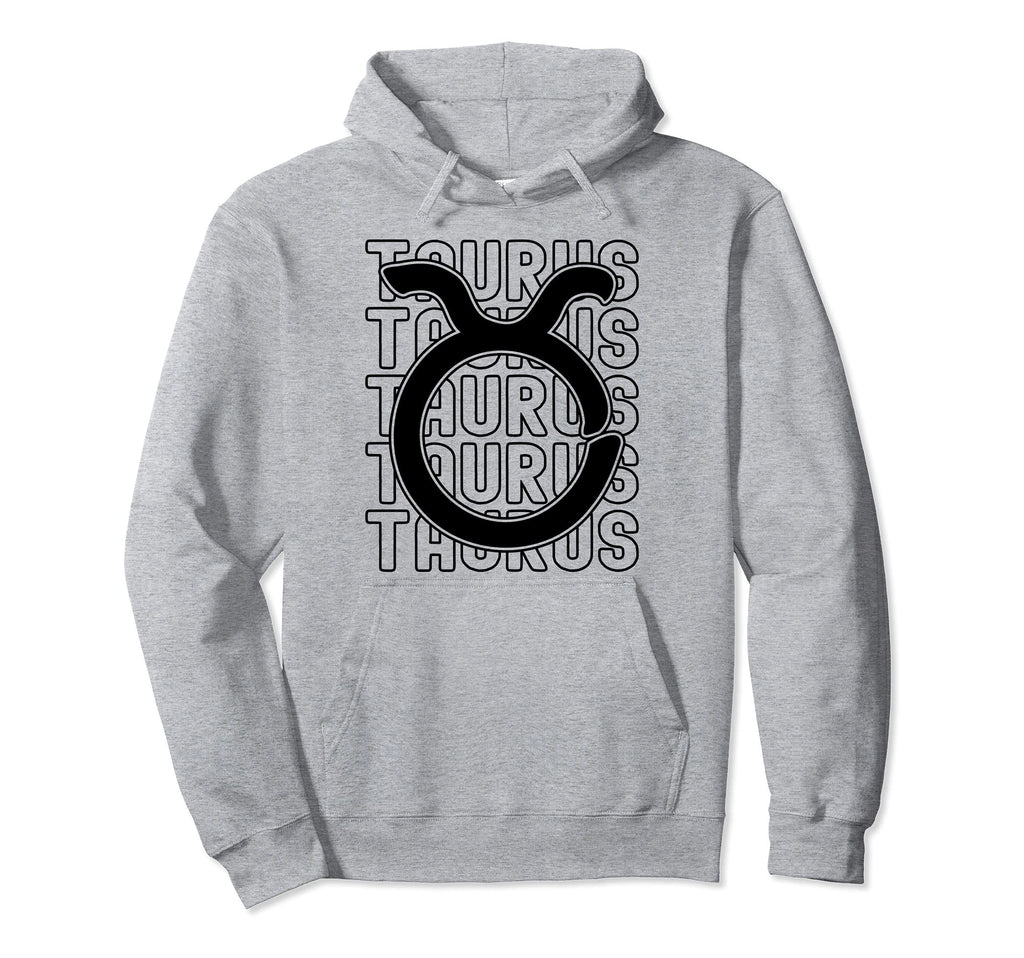 Taurus Zodiac Sign Typography Astrology Hoodie - Custom Art Print Men Women - T-Shirt, Sweatshirt, Hoodie