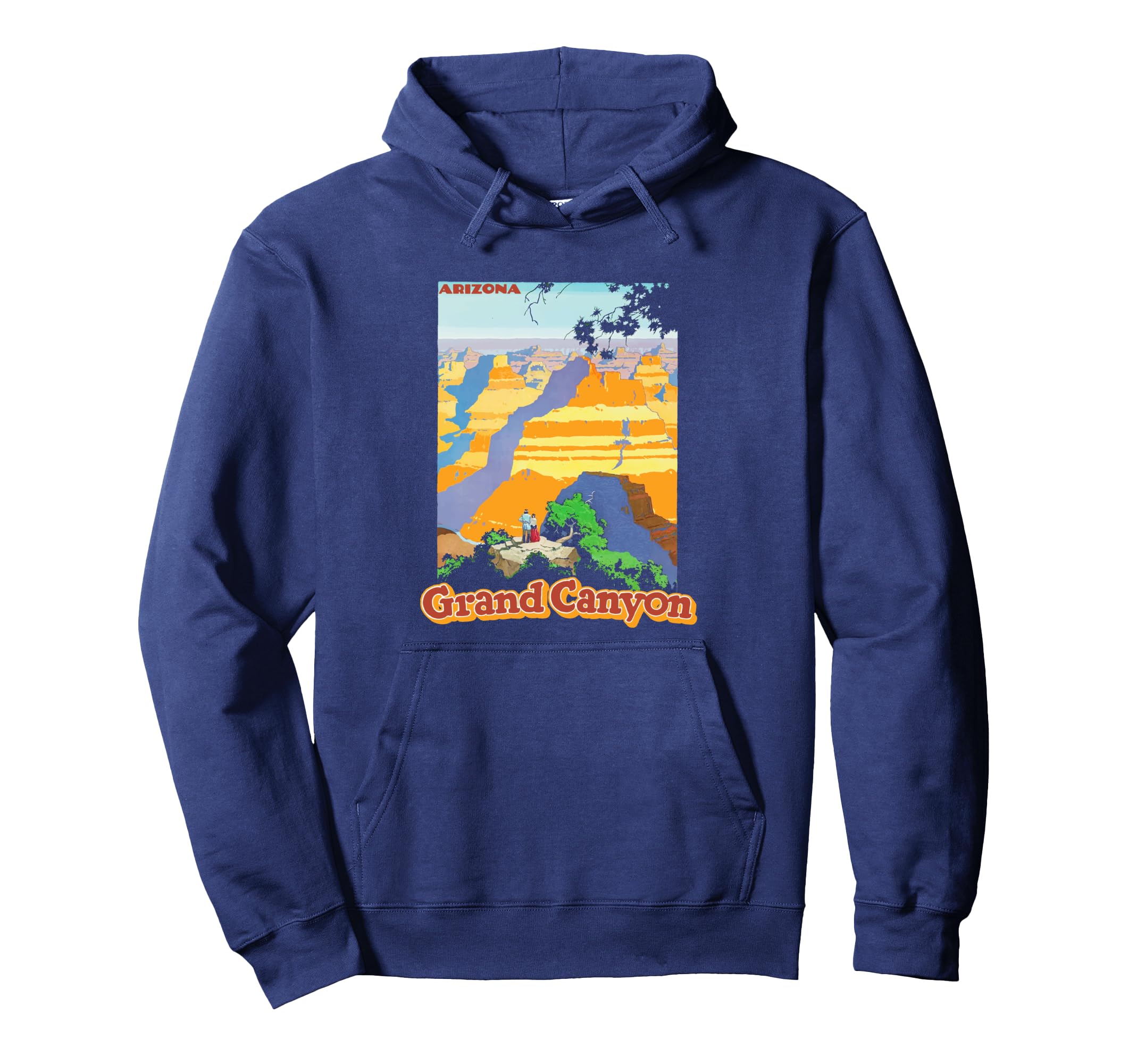 Grand Canyon Postcard Travel Art Hoodie - Casual Everyday Wear for Adults - T-Shirt, Sweatshirt, Hoodie