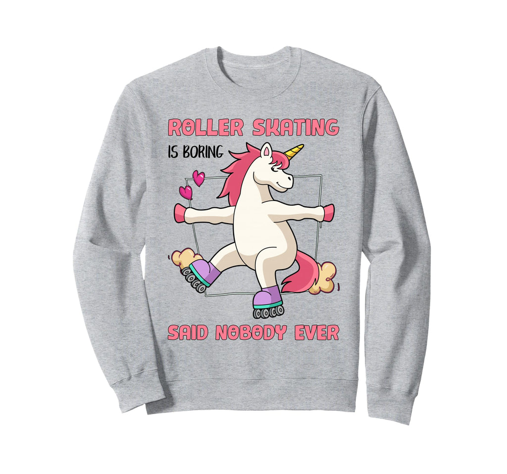 Funny Unicorn Roller Skate 70S 80S Sweatshirt - Unique Graphic for Adults - T-Shirt, Sweatshirt, Hoodie
