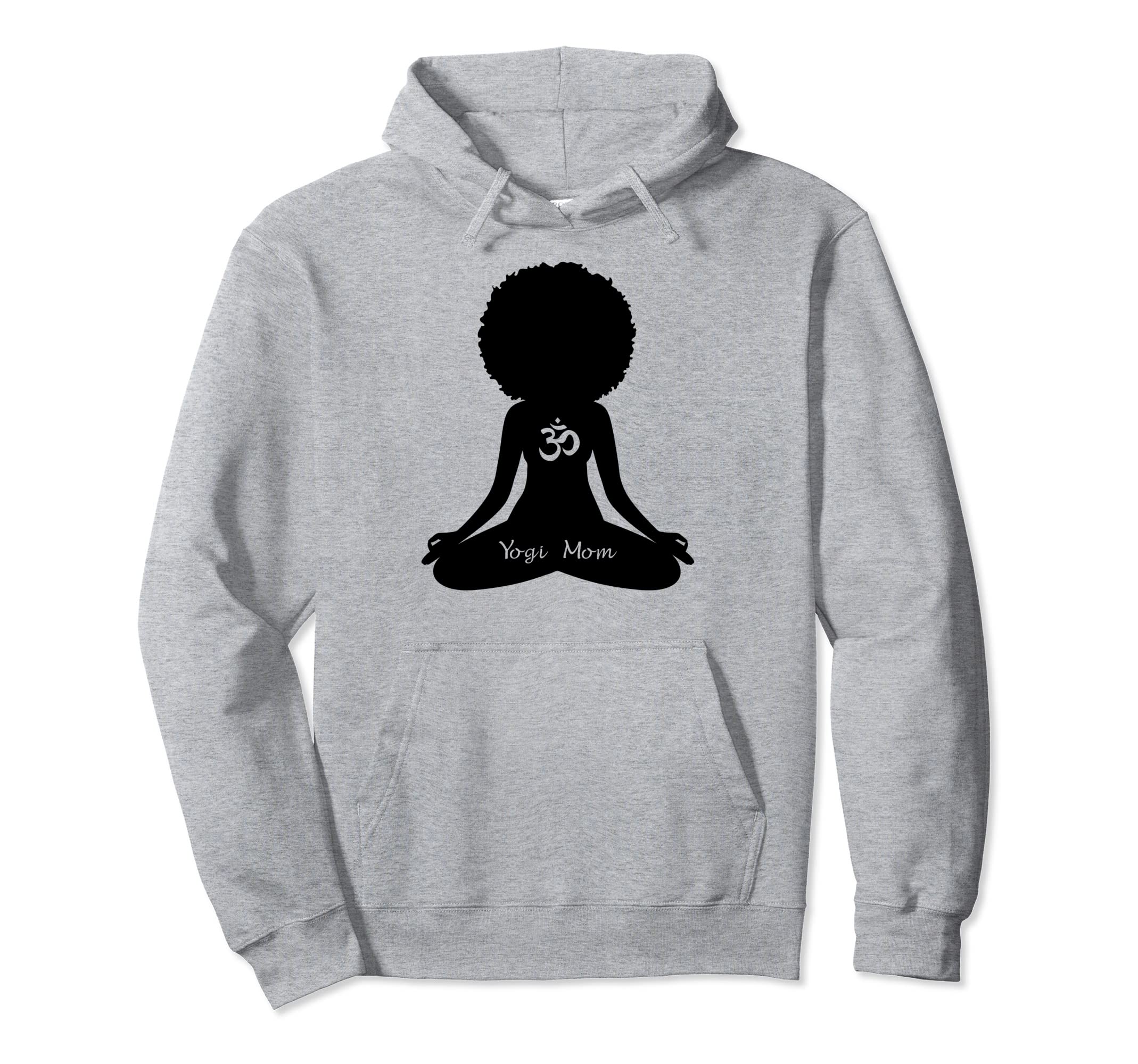 Yogi Mom African American Self Care Om Hoodie - Custom Art Print Unisex - T-Shirt, Sweatshirt, Hoodie