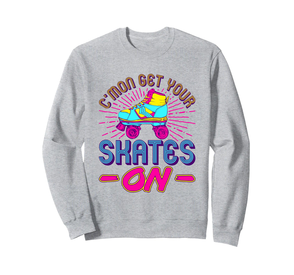 Roller Skating Skate Disco Skater Sweatshirt - Unique Graphic Unisex - T-Shirt, Sweatshirt, Hoodie