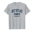 West Rutland Vermont Vt Sports T-Shirt - Fun Novelty Design for Adults - T-Shirt, Sweatshirt, Hoodie
