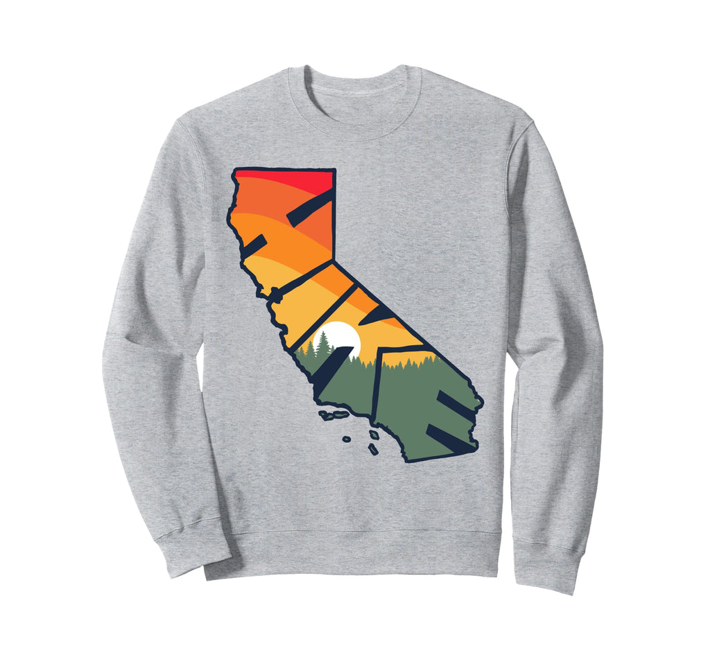 Hike California State Outdoor Sweatshirt - Casual Everyday Wear for Adults - T-Shirt, Sweatshirt, Hoodie
