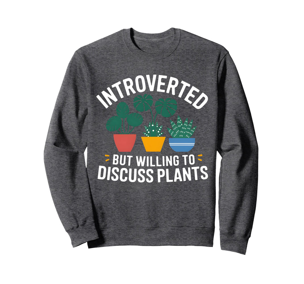 Introverted But Willing To Discuss Sweatshirt - Aesthetic Graphic Unisex - T-Shirt, Sweatshirt, Hoodie