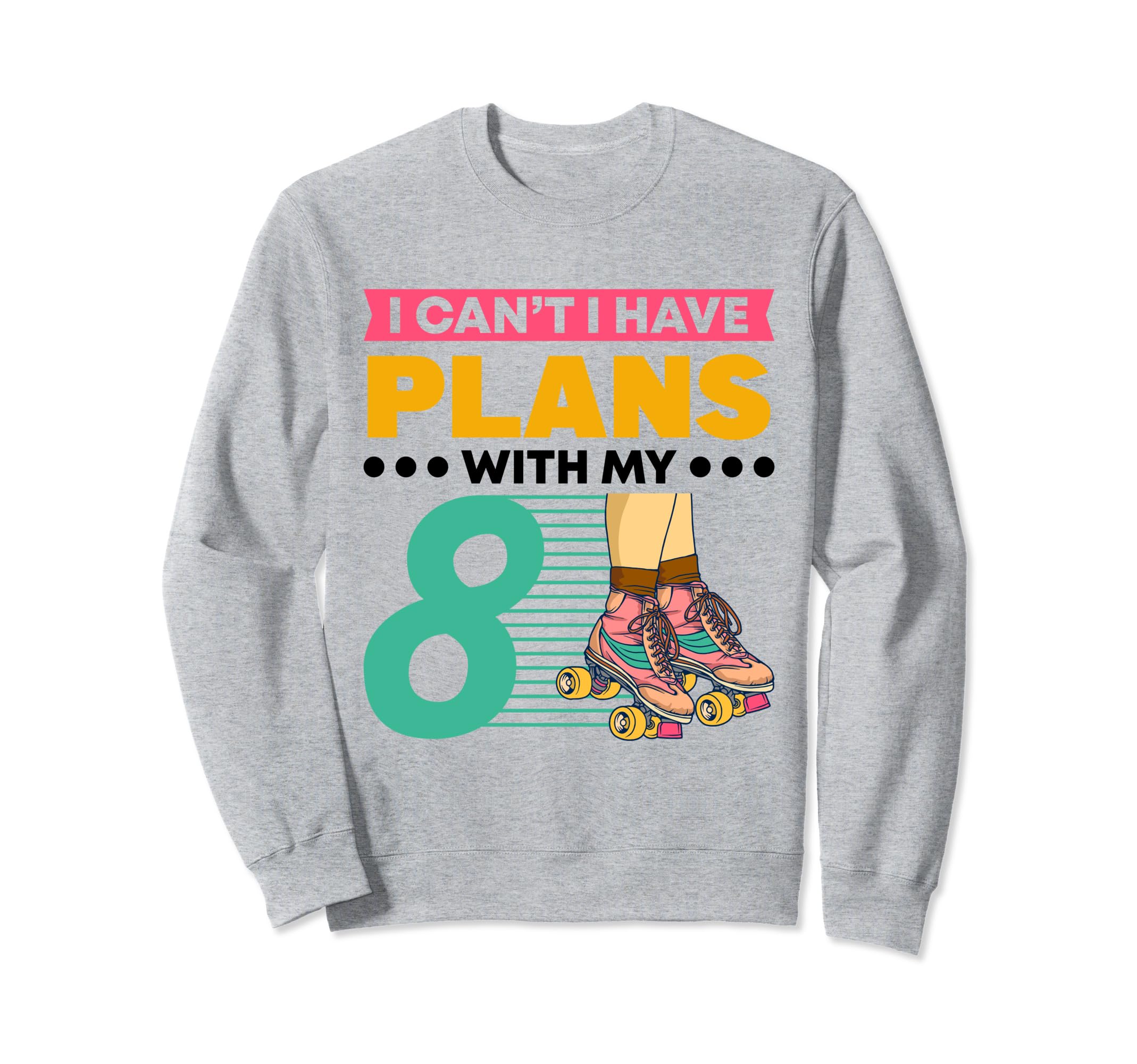 80S Party Roller Skating Rollerskate Sweatshirt - Graphic Print Men Women - T-Shirt, Sweatshirt, Hoodie