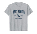 West Athens California Ca Athletic T-Shirt - Fun Novelty Design Unisex - T-Shirt, Sweatshirt, Hoodie