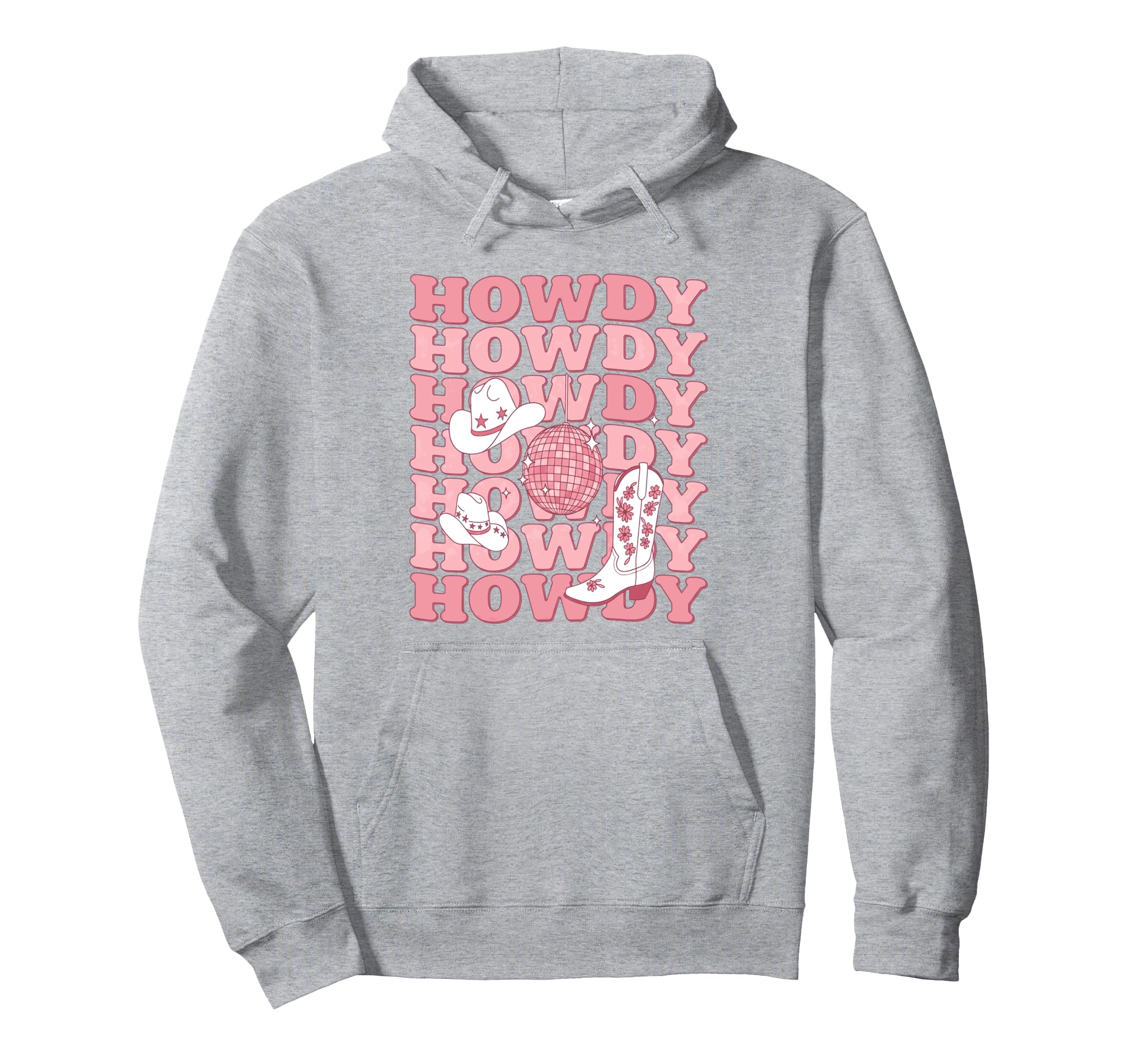 Howdy Country Rodeo Western Howdy Womens Hoodie - Graphic Print for Adults - T-Shirt, Sweatshirt, Hoodie