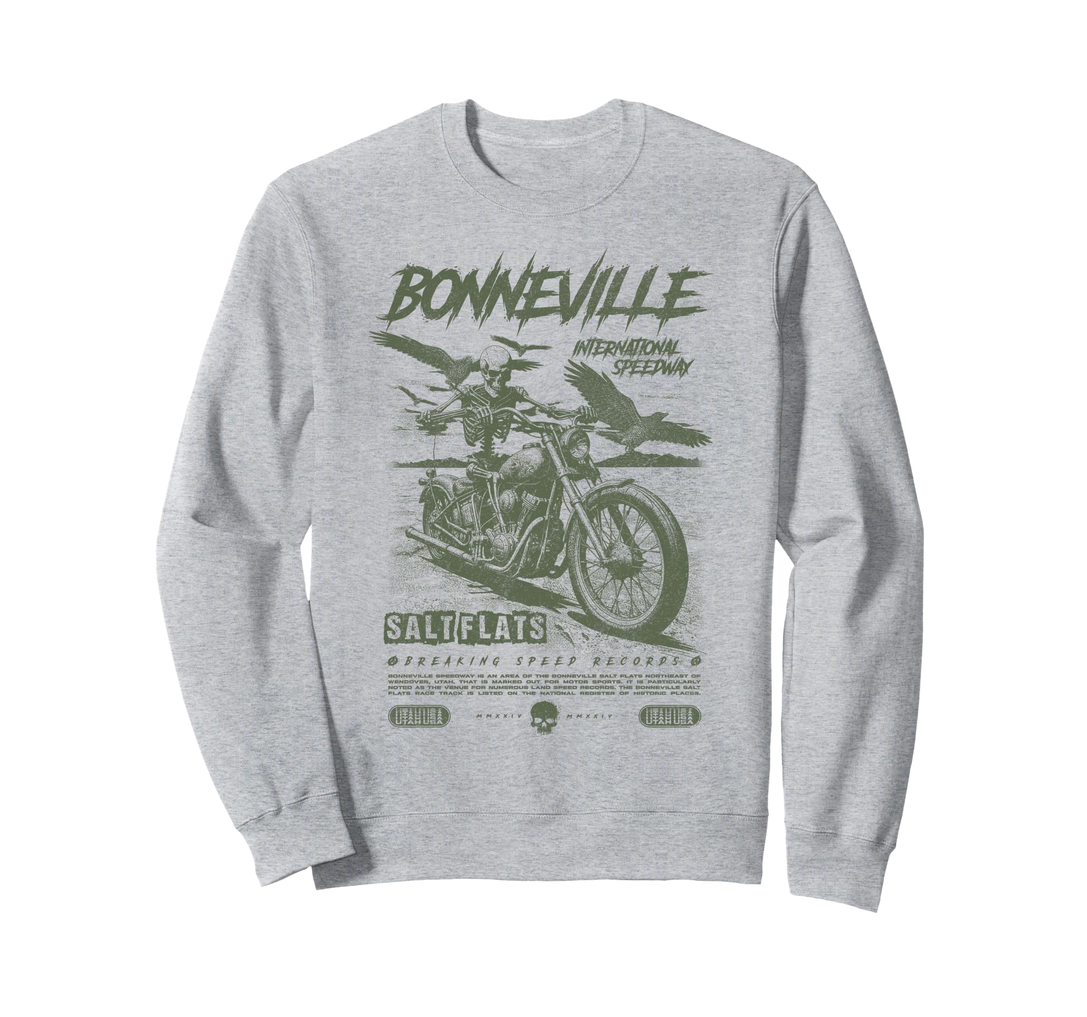 Bonneville Salt Flats Sweatshirt - Fun Novelty Design for Adults - T-Shirt, Sweatshirt, Hoodie