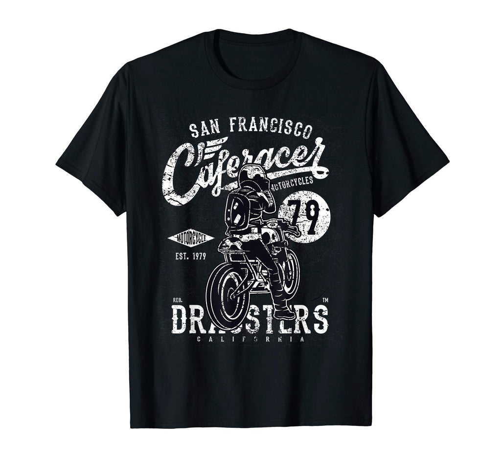San Francisco Cafe Racer Dragster T-Shirt - Unique Graphic Men Women - T-Shirt, Sweatshirt, Hoodie