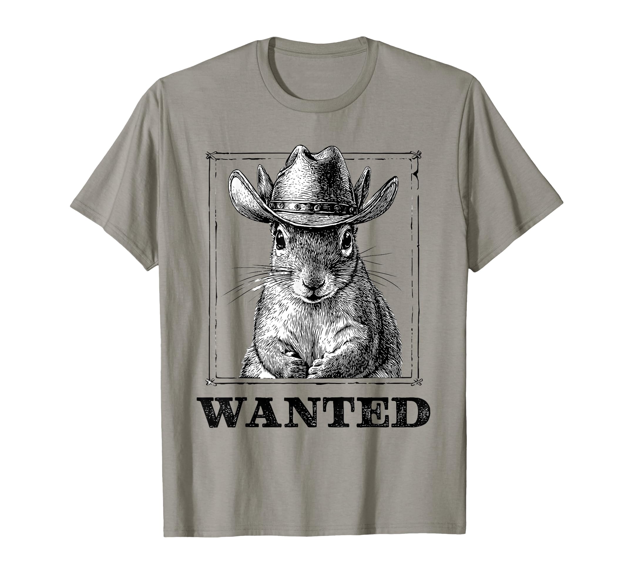 Squirrel Cowboy Rodeo Cowgirl Western T-Shirt - Novelty Apparel for Adults - T-Shirt, Sweatshirt, Hoodie