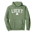 Lucky Shamrock Distressed St Patricks Day Hoodie - Aesthetic Graphic Unisex - T-Shirt, Sweatshirt, Hoodie